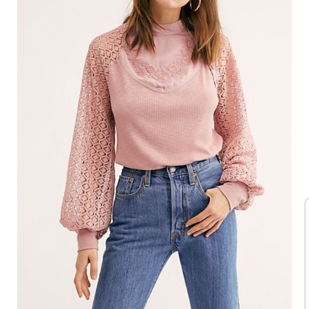 Free People “sweetest thing” thermal top
